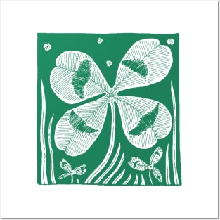 Four-Leafed Clover Posters and Art